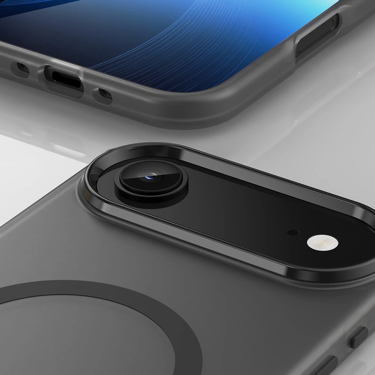 Mbështjellës Hurtel për iPhone 17 Air, MagSafe, TPU/PC, i zi (matte)