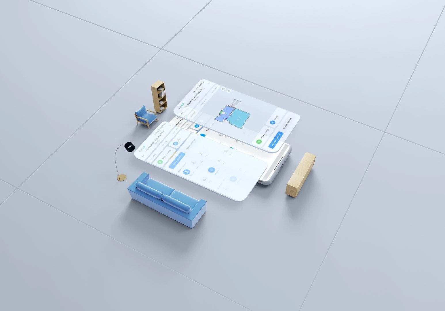 Robot pastrues Xiaomi Mi Robot Vacuum Mop 2 Pro, bardhë