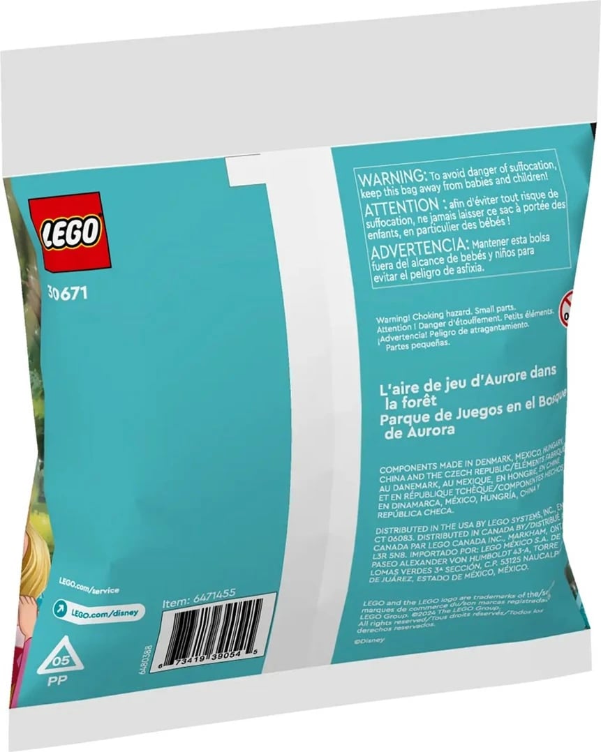 Set lodrash LEGO Disney 30671 Aurora's Forest Playground, 60 pjesë