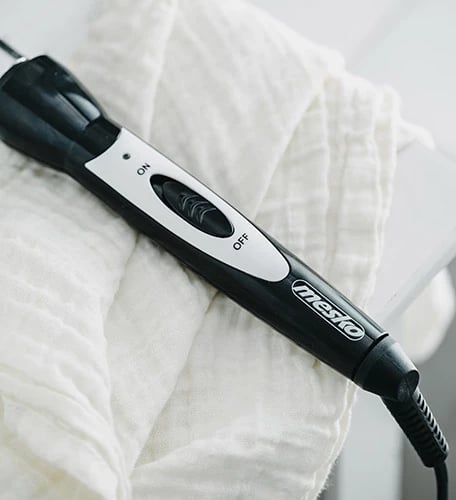 Masha flokësh, Adler, MS 2109, konike 13-25mm, qeramike, 40W, e zezë/argjendtë