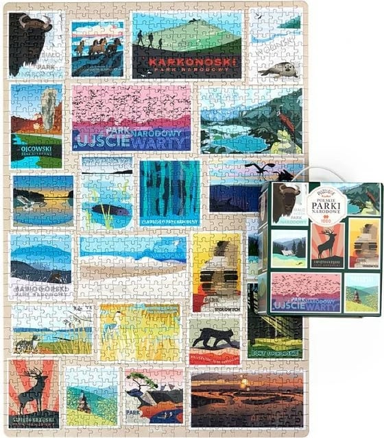 Puzzle CzuCzu Puzzlove Polish National Parks, 1000 pjesë, 48x68cm