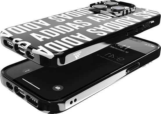 Mbështjellës Adidas OR Snap Case Logo për iPhone 14 Pro 6.1", zi