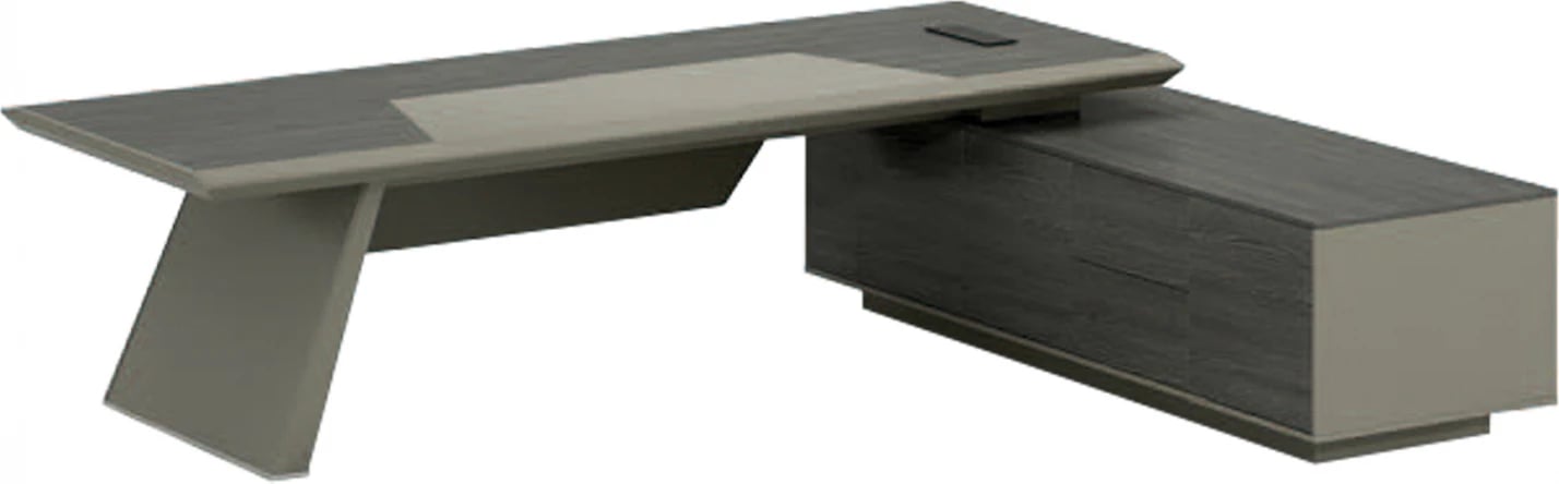 Zyre profesionale Lux Series 300x220x75 qoshe e djathtë ngjyrë mocha dhe hiri FH2114R