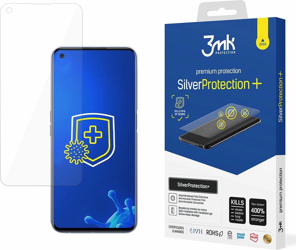 Folje mbrojtëse 3mk SilverProtection+ për Realme GT 5G, Transparent
