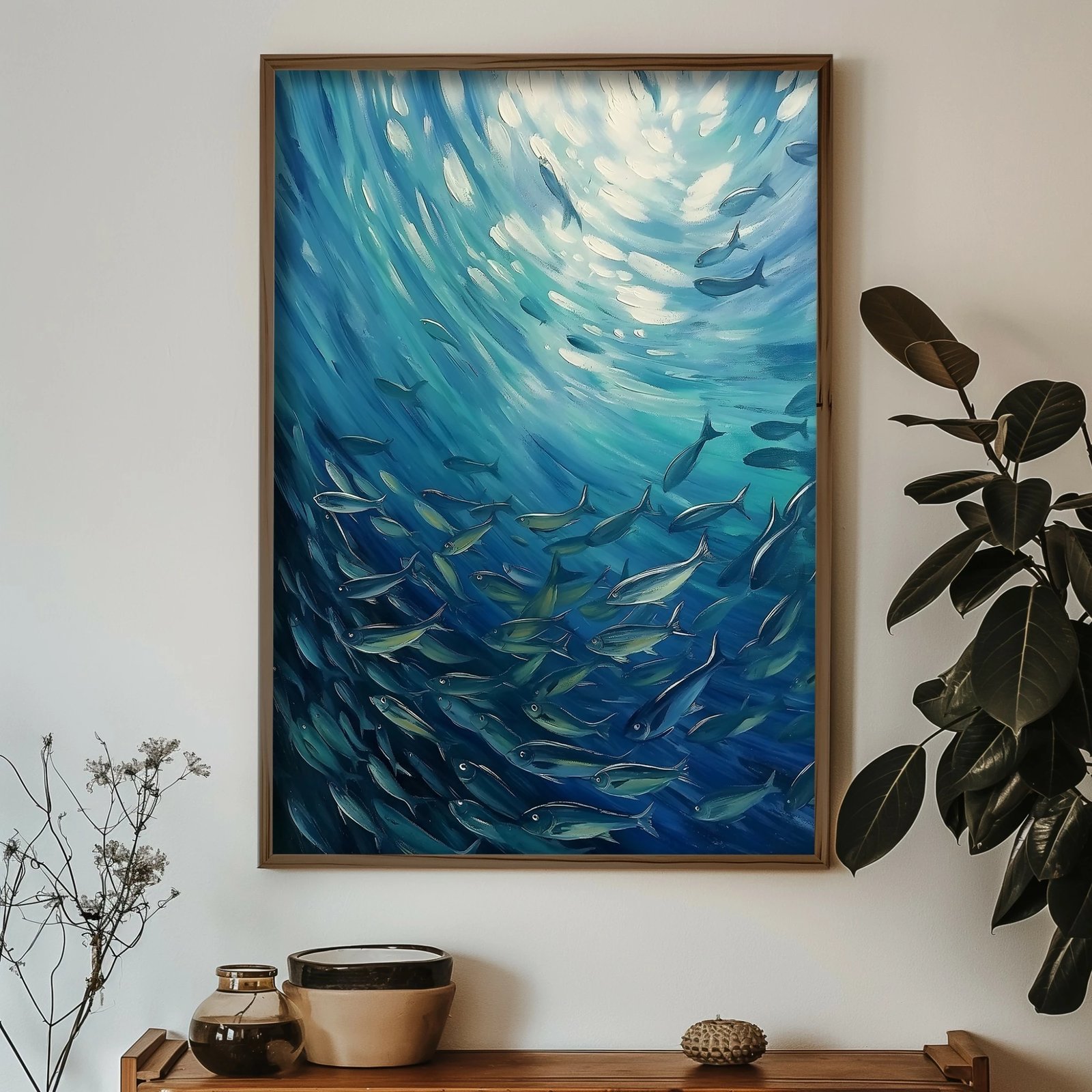 Pikturë dekorative me kornizë MDF, shumëngjyrëshe, Wallity GE248-L