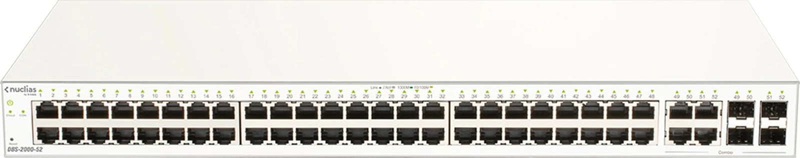 Switch D-Link DBS-2000-52, Managed, 48 porte Gigabit, 4 SFP, rackmount