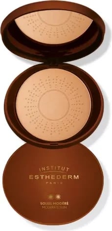 Pluhur për fytyrë Institut Esthederm Protective Sunshine Care Powder Moderate Sun 15g