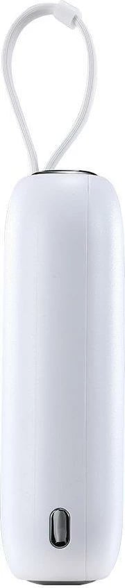 Powerbank Joyroom JR-L012, 10000mAh, 22.5W, me 2 kabllo të integruara USB-C dhe Lightning, Bardhë