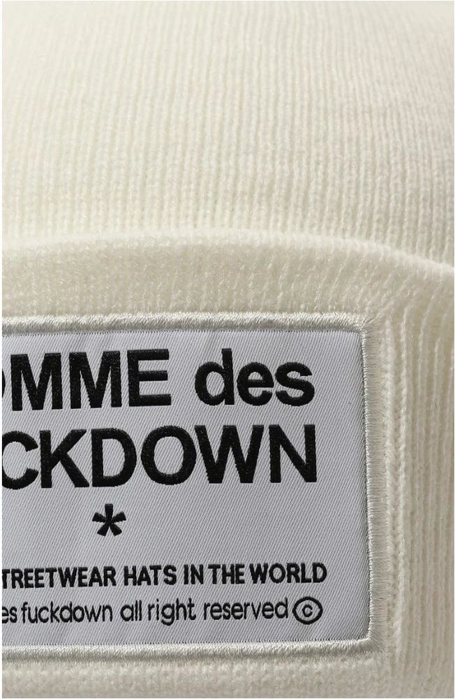 Kapelë Comme Des Fuckdown për meshkuj, e bardhë