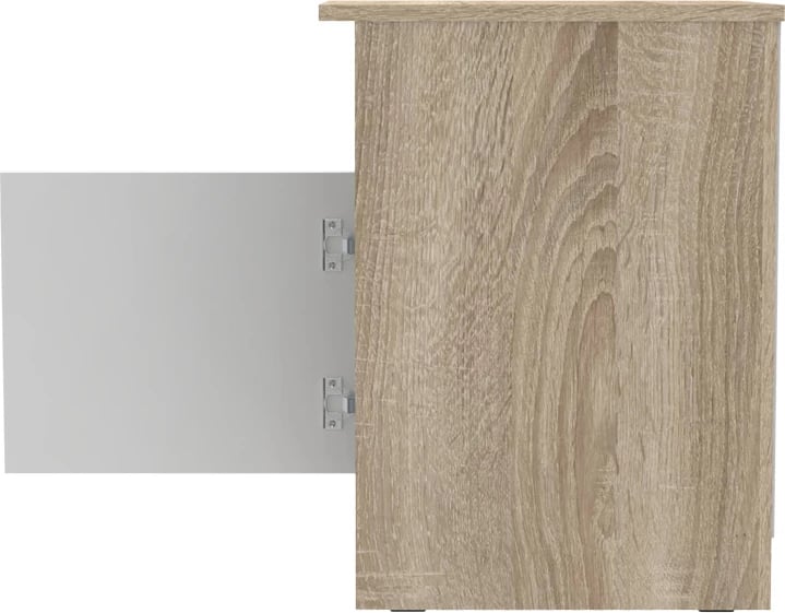 Komodinë Galdi, ngjyrë sonoma-bardhë, 40x45x60cm