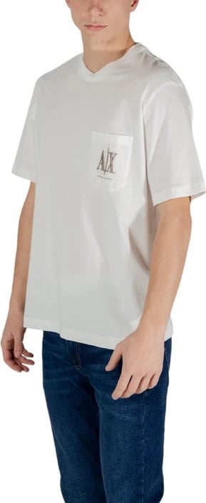 Maicë për meshkuj Armani Exchange, të bardhë