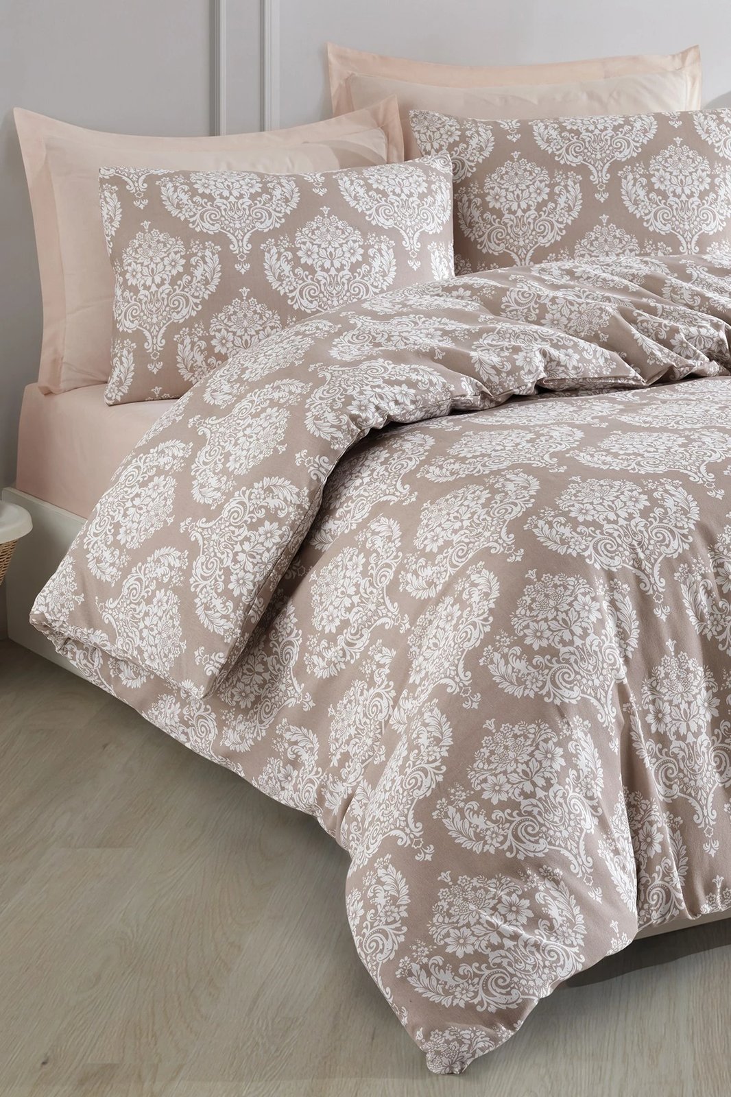 Set mbulesë për jorgan dopio, ngjyrë kafe, L'essentiel