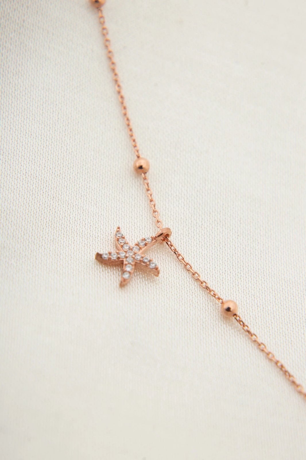 Byzylyk kyçku për këmbë, argjend 925, ngjyrë rozë e artë, ELKSLVR7089