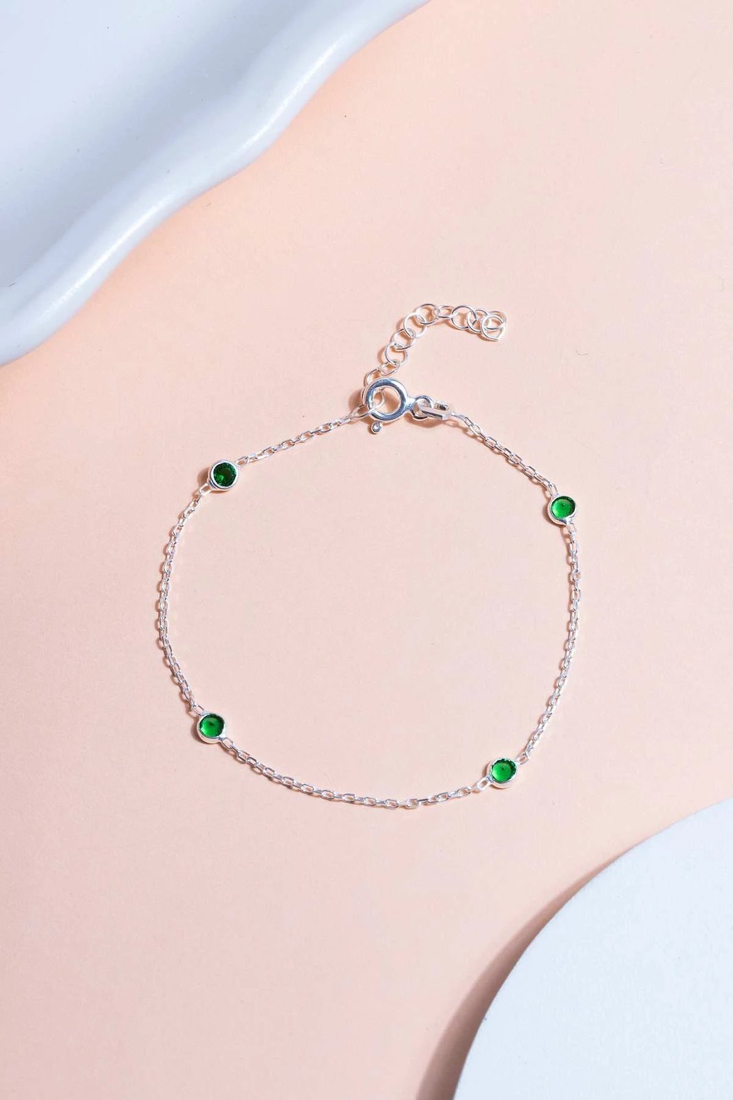 Byzylyk argjendi me gurë të gjelbër, Jumeon, TFNY65229