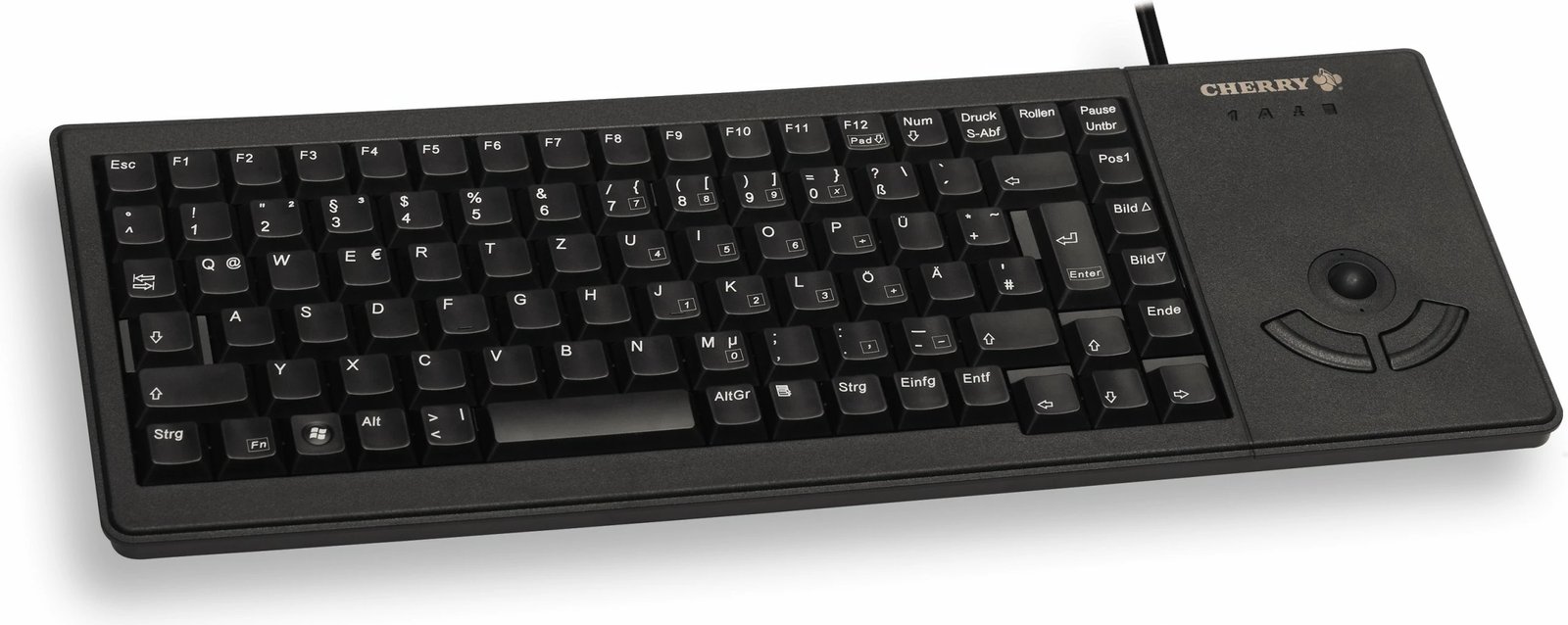 Tastierë Cherry XS Trackball G84-5400, Full-size, USB, QWERTZ, e zezë
