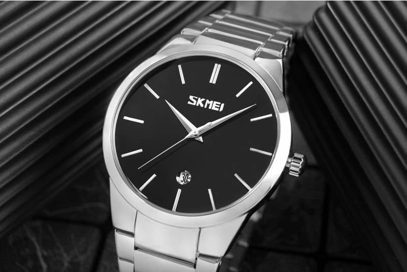 Orë dore për meshkuj Skmei, argjendtë