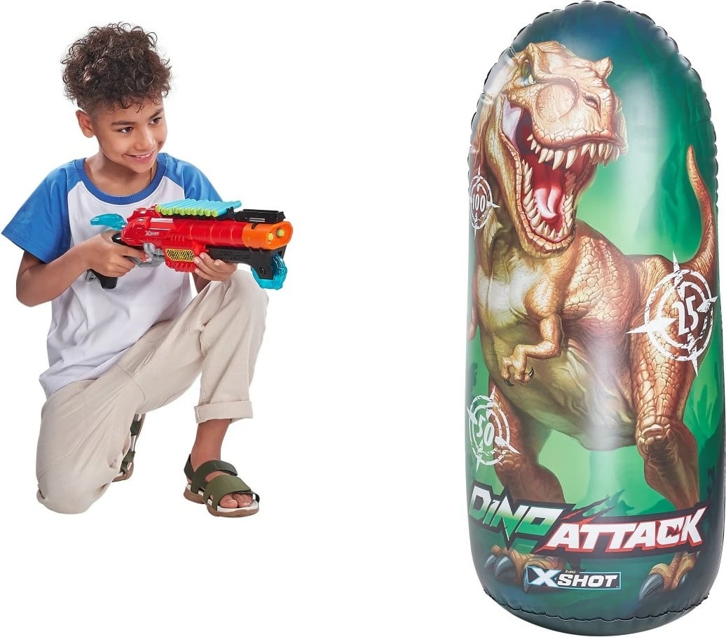 Objektiv fryrëse Dino Attack ZURU X-Shot, 1 metër, shumëngjyrësh