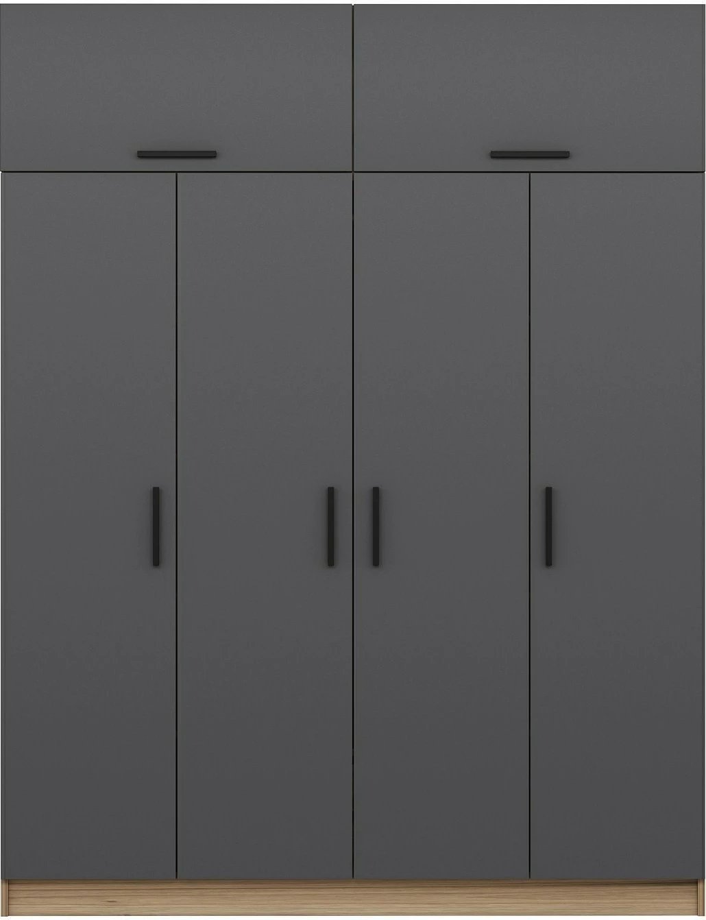 Dollap garderobe Skye Decor, ngjyrë antracit, 7528