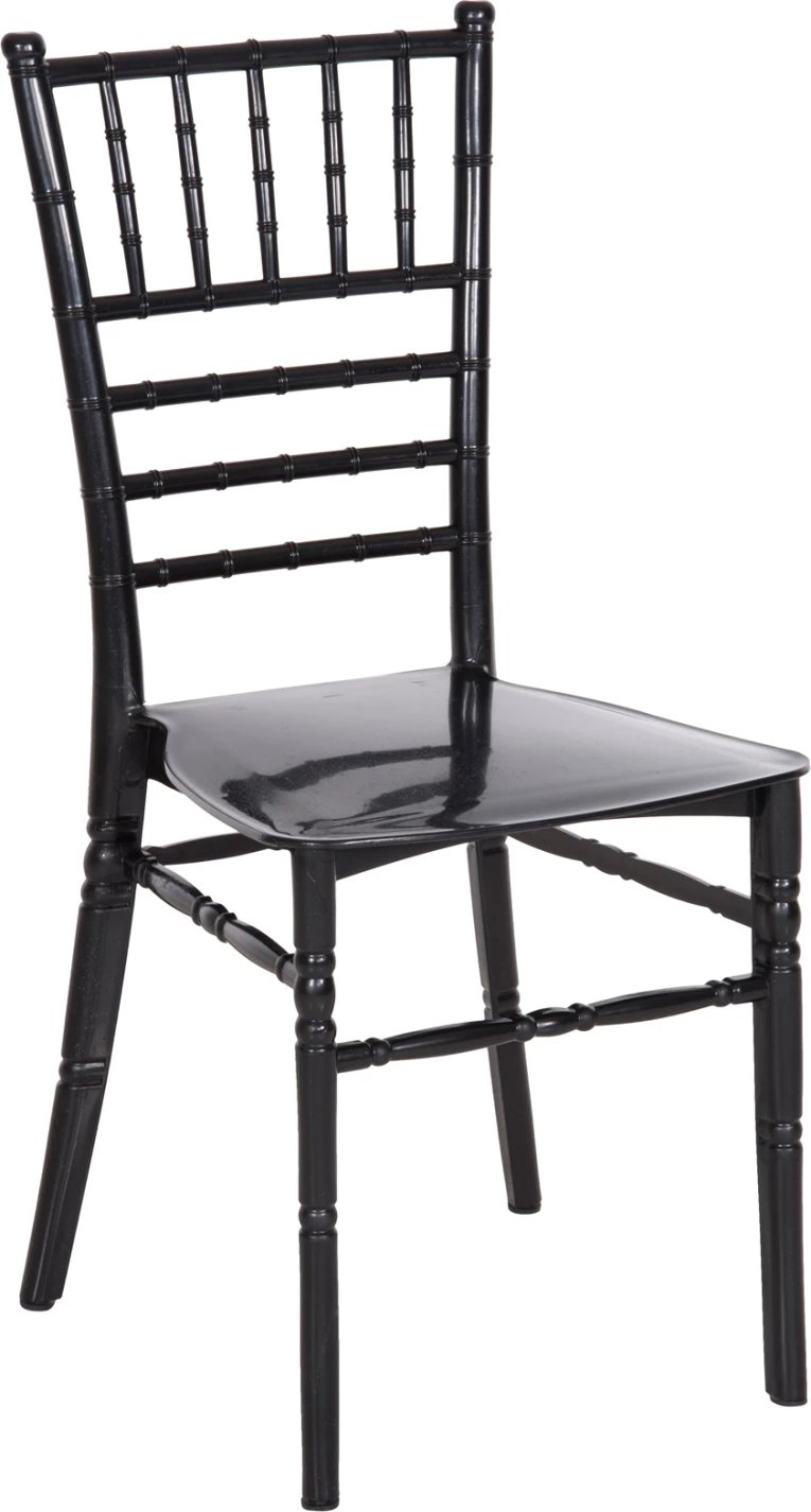 Karrige për katering polipropileni TIFFANY e re FH8058.07, e zezë me shkëlqim, 42x48x88,5H cm