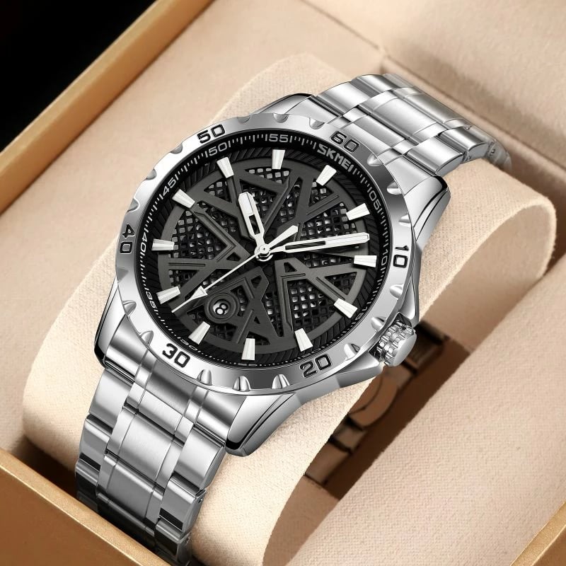 Orë dore për meshkuj Skmei, argjendtë