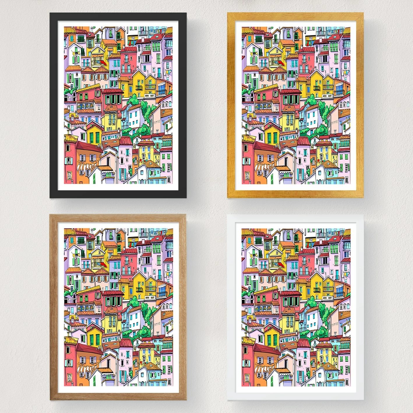 Poster A3 shumëngjyrësh Wallity, 29.7x42cm, pa kornizë