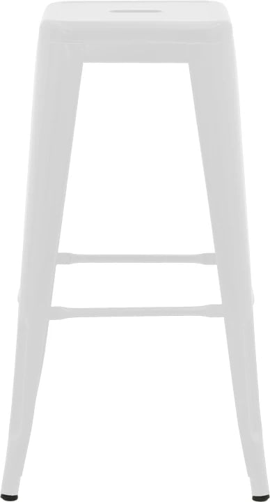 Karrige për bar Utopia, metal, ngjyrë e bardhë mat, 42x42x76cm