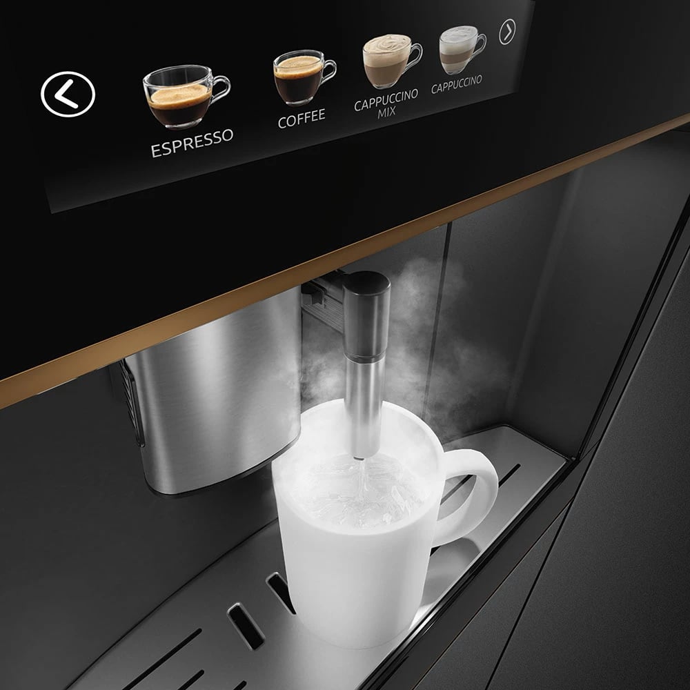 Pajisje montuese për kafe SMEG CMS4604NR Dolce Stil Novo, e zezë/bakër