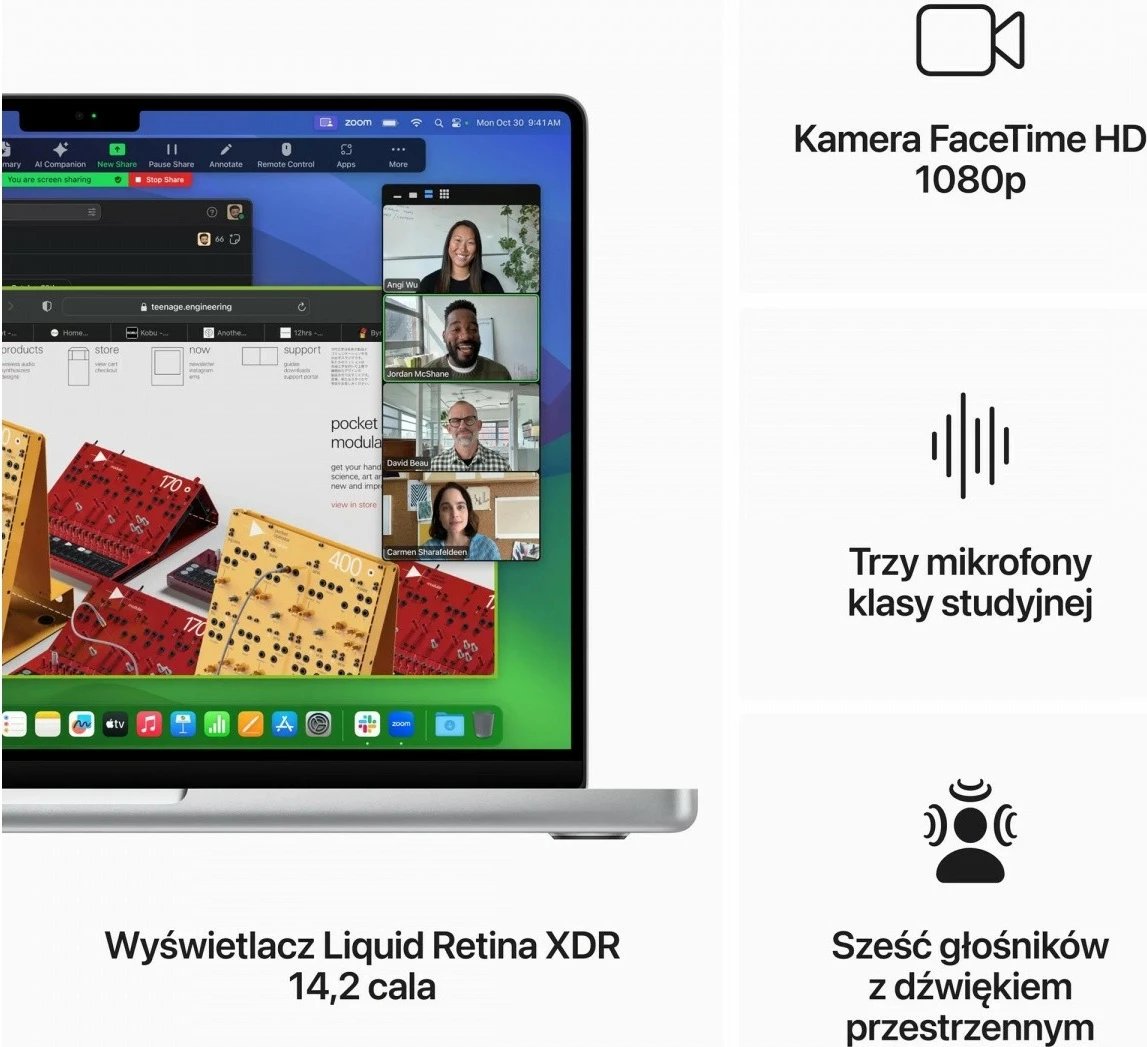 Laptop Apple MacBook Pro 14.2", M3, 8GB RAM, 512GB SSD, Starry Gray