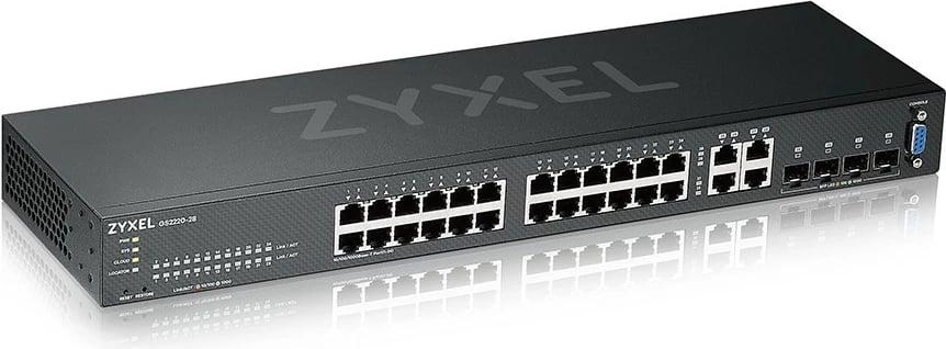 Switch Zyxel GS2220-28, 24x Gigabit Ethernet, 4x Combo, Managed, Rackmount, i zi