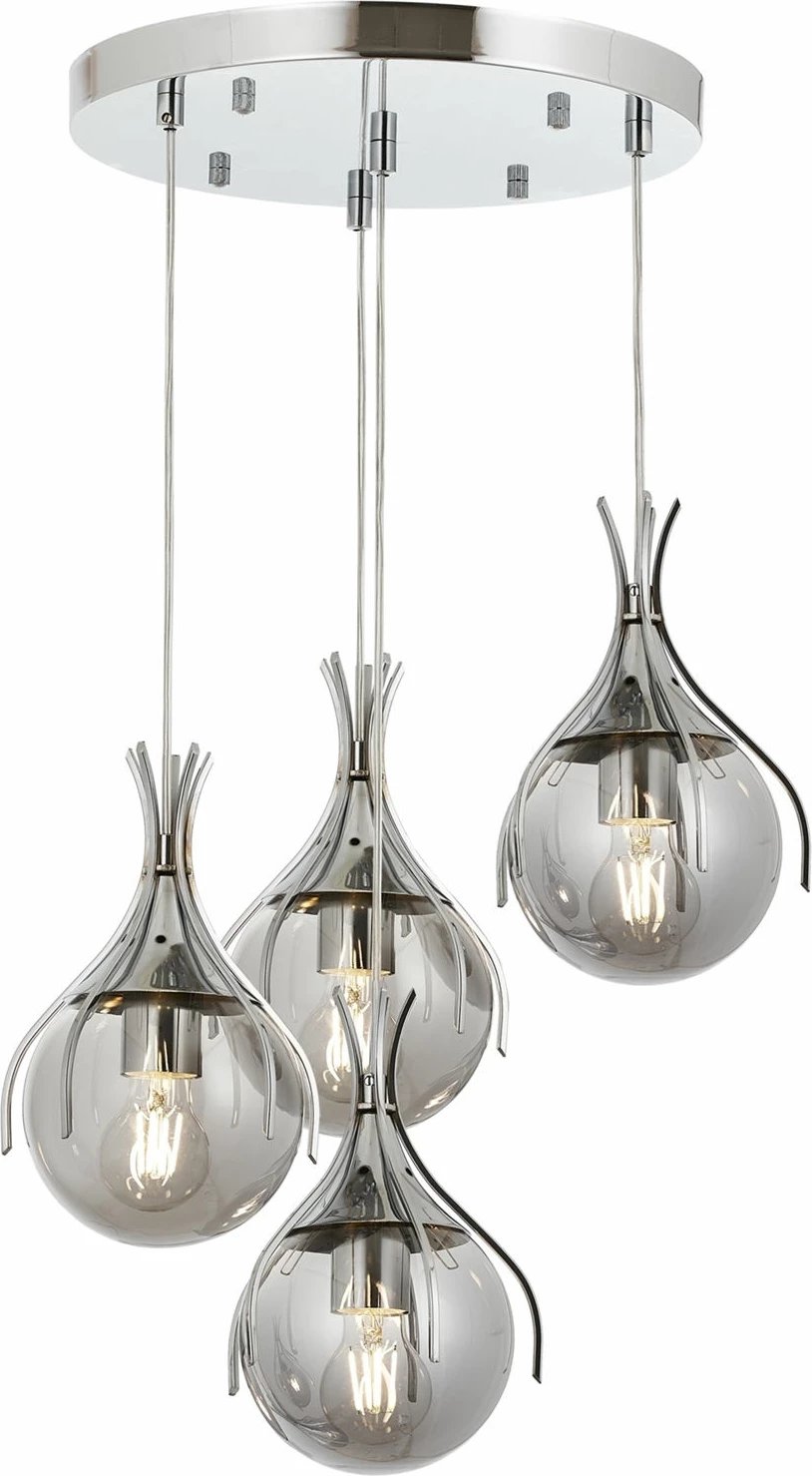 Llambë tavani moderne Opviq, krom, AV-1766-4KT