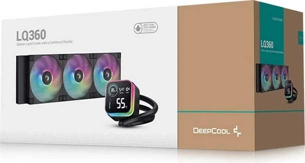Kit ftohës me ujë DeepCool LQ360 për procesor, 12 cm, 1 copë, Ngjyrë e zezë Kit ftohës me ujë DeepCool LQ360 për procesor, 12 cm, 1 copë, Ngjyrë e zezë