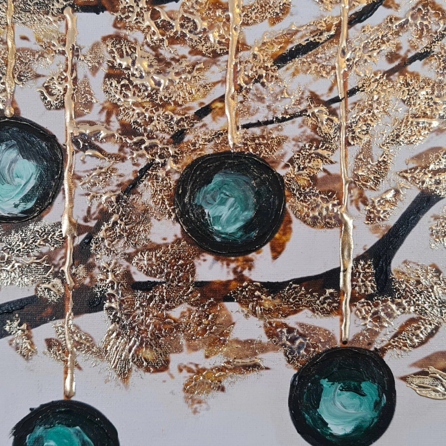 Pikturë dekorative me vaj, shumëngjyrëshe, Wallity, OPG1730800570, 100x100 cm