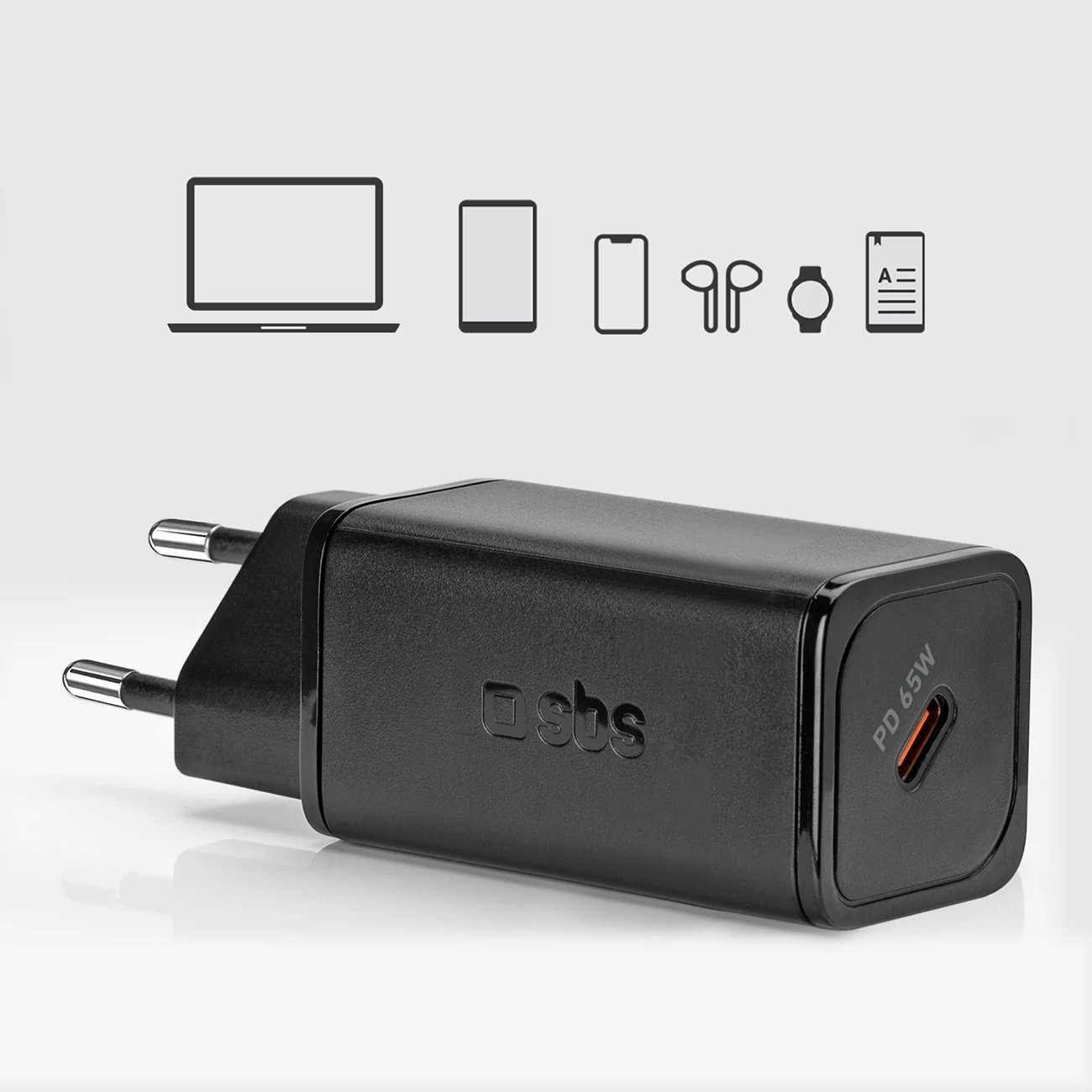 Karikues rrjeti SBS TETRGAN1C65W, 65W, GaN, USB-C, i zi