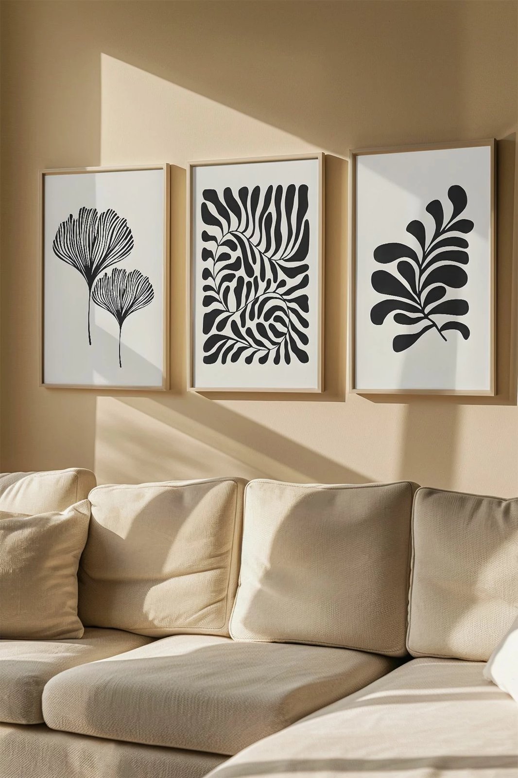 Set pikturash dekorative me kornizë, 3 copë, Wallity, Artvmodel31-Ahsap