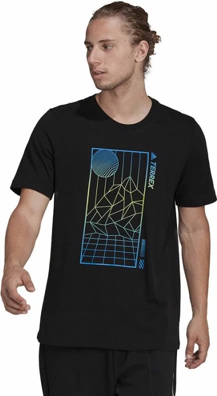 Maicë adidas Terrex për meshkuj, e zezë