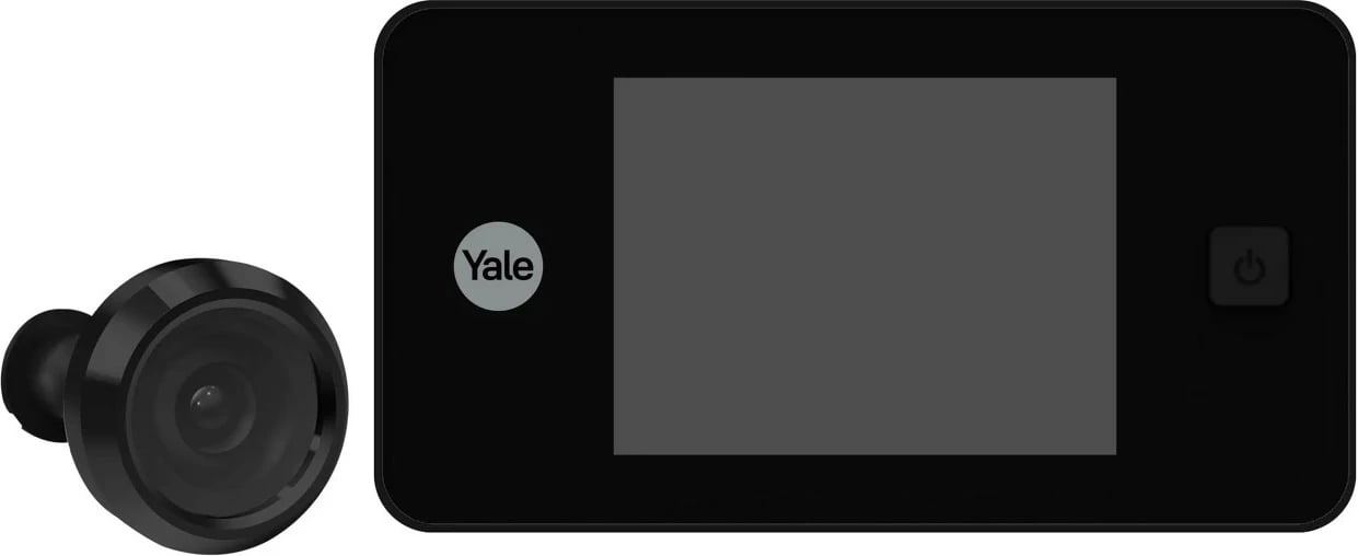 Shikues elektronik dere YALE HOME DDV 500, 3.2" LCD, i zi-argjendtë