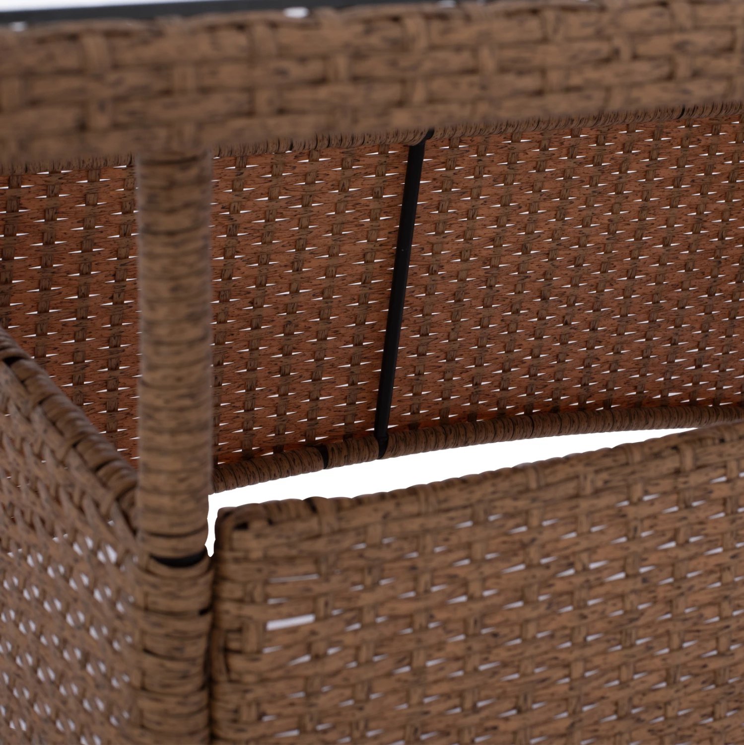 Tavolinë ushtarake metalike, rattan, ngjyrë bezhë-kafe, FH5141.32, 120x70x75 cm