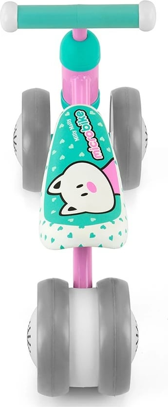 Bicikletë balancuese, Milly Mally, Micro Puppy, 6" rrota, konstruksion metalik, 18–36 muaj, peshë 2 kg, ngjyrë shumëngjyrëshe