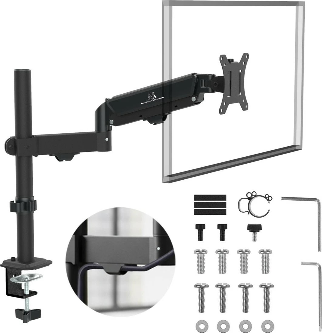 Mbajtës tavoline për monitor Maclean MC-135 17-32 inç 2-10 kg VESA 75x75/100x100, i zi