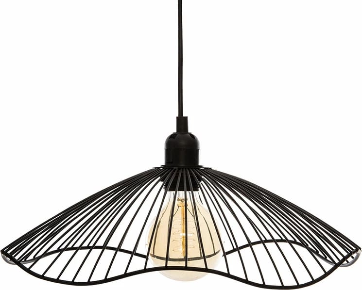 Dritë tavani Ε27, ngjyrë e zezë, D34x15.5cm,