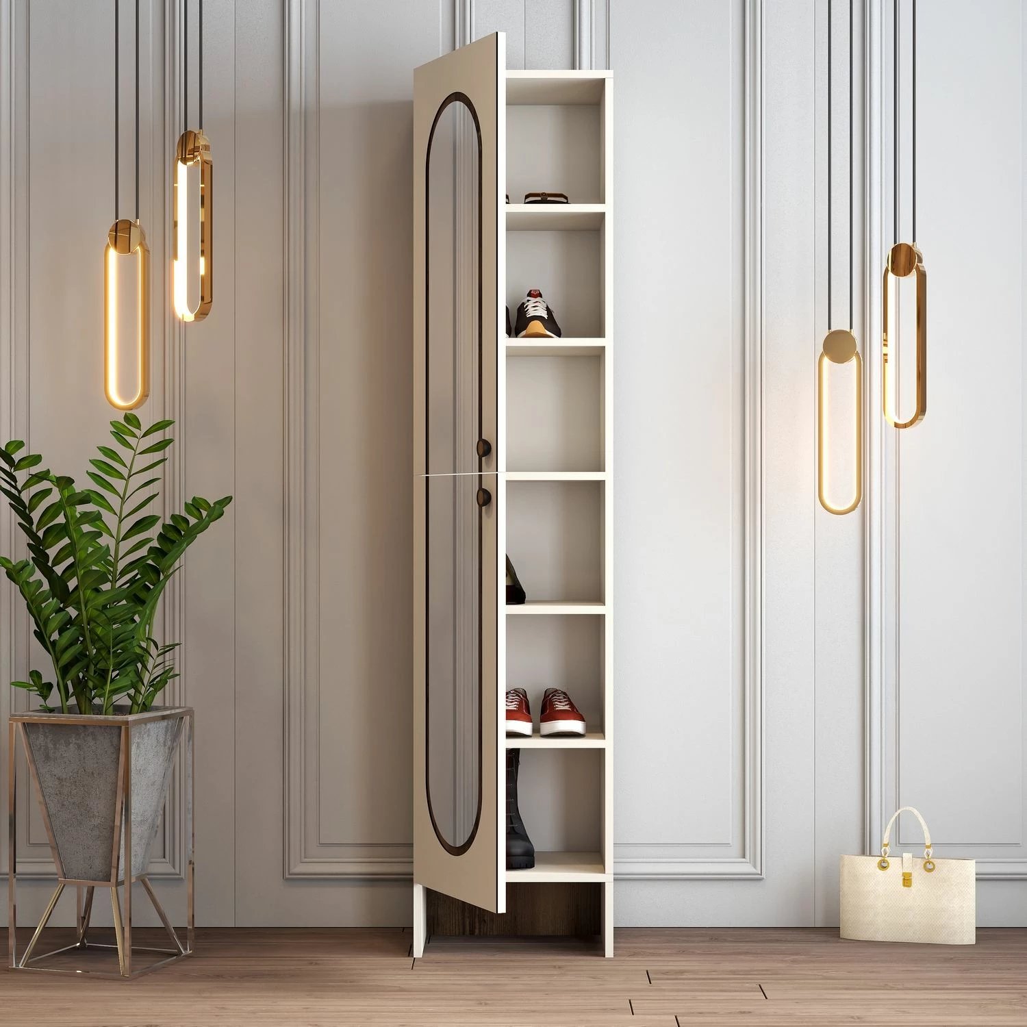 Stendë për korridor Skye Decor, Palermo M, krem, arre