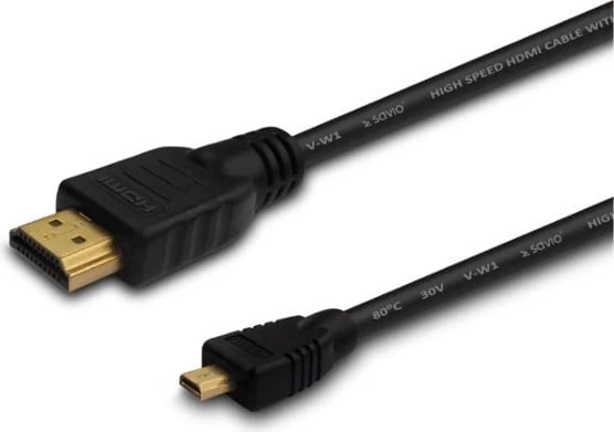 Kabllo HDMI Savio CL-39, Lloji A, 1m, e zezë