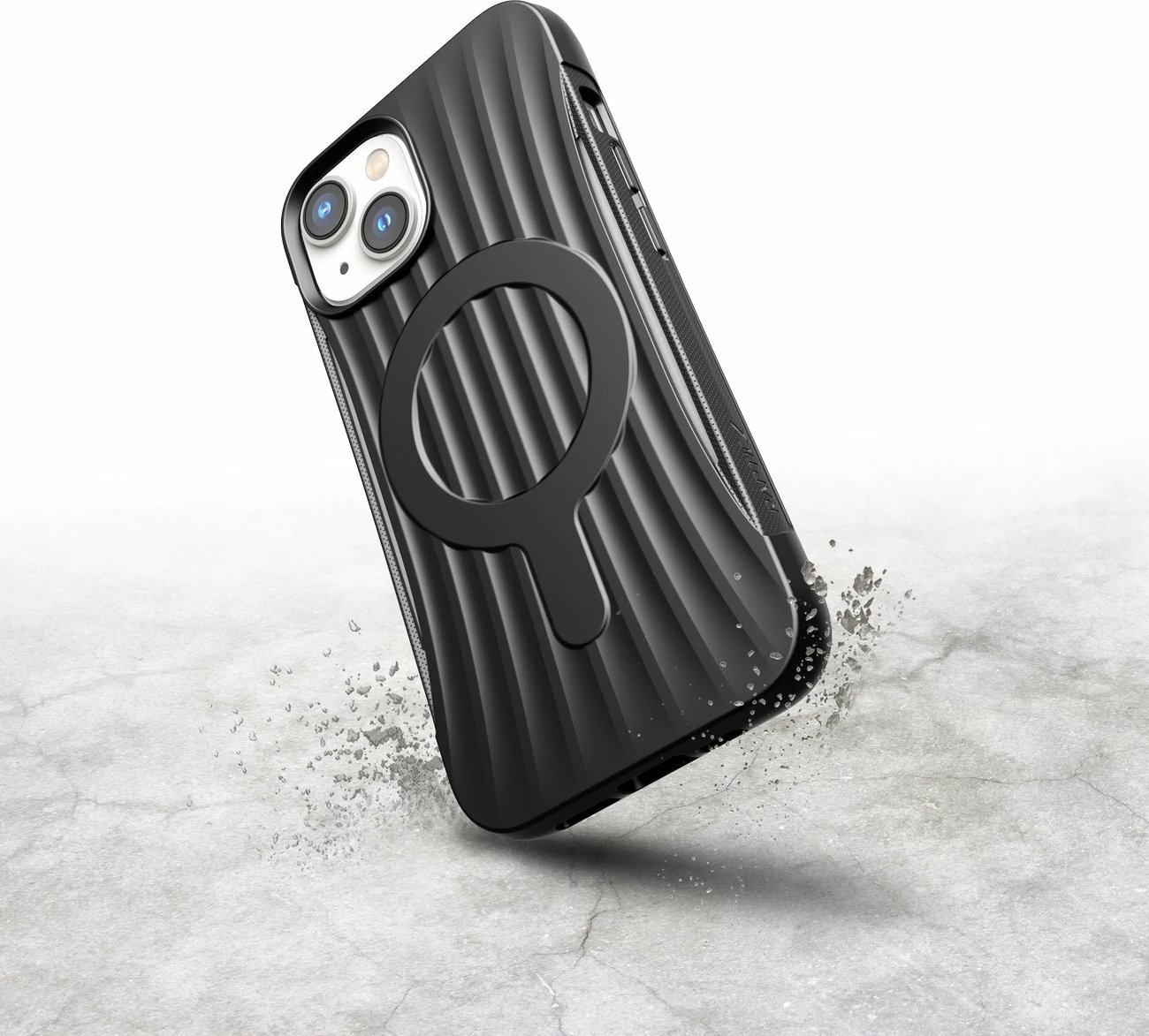 Mbështjellës Raptic X-Doria Clutch Case për iPhone 14 me MagSafe, i zi