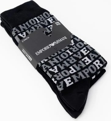Çorape për meshkuj Emporio Armani, e zezë
