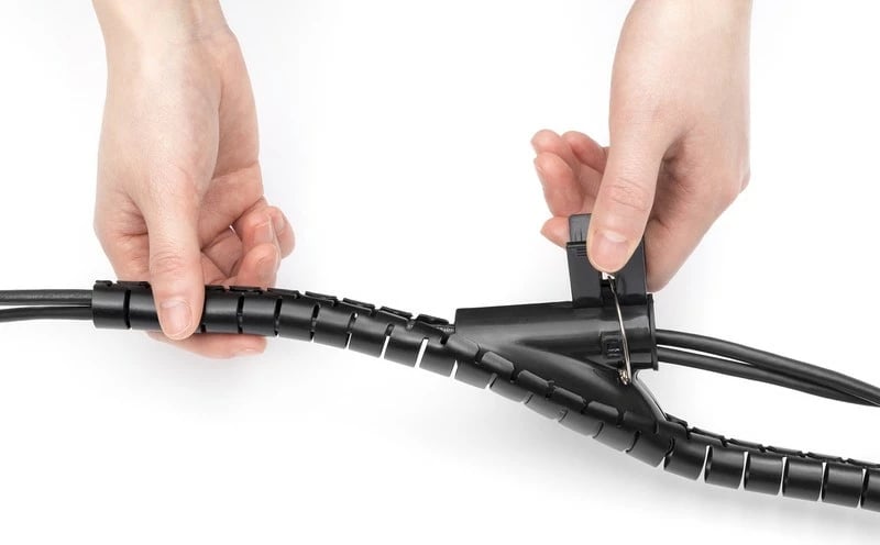 Mbështjellës kabllosh Digitus DA-90508, 5m, i zi