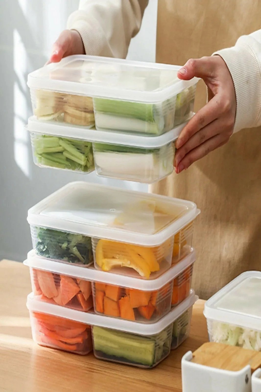 Set kuti për organizim (6 copë), Hermia Concept, transparent, 1000 ml