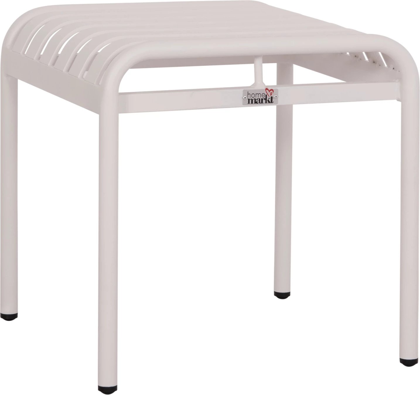 Stool i shkurtër alumini RACHEL, ngjyrë e bardhë, FH6340.02, 45x45x46cm