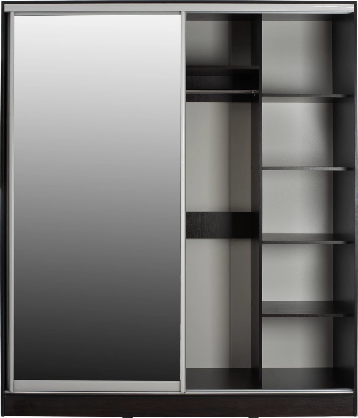 Dollap me dyer rrëshqitëse, ngjyrë wenge, FH2437.02, 180x60x210 cm