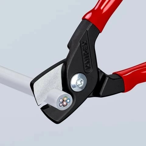 Prerëse kabllosh Knipex 160mm, dorezë plastike, e zezë/kuqe