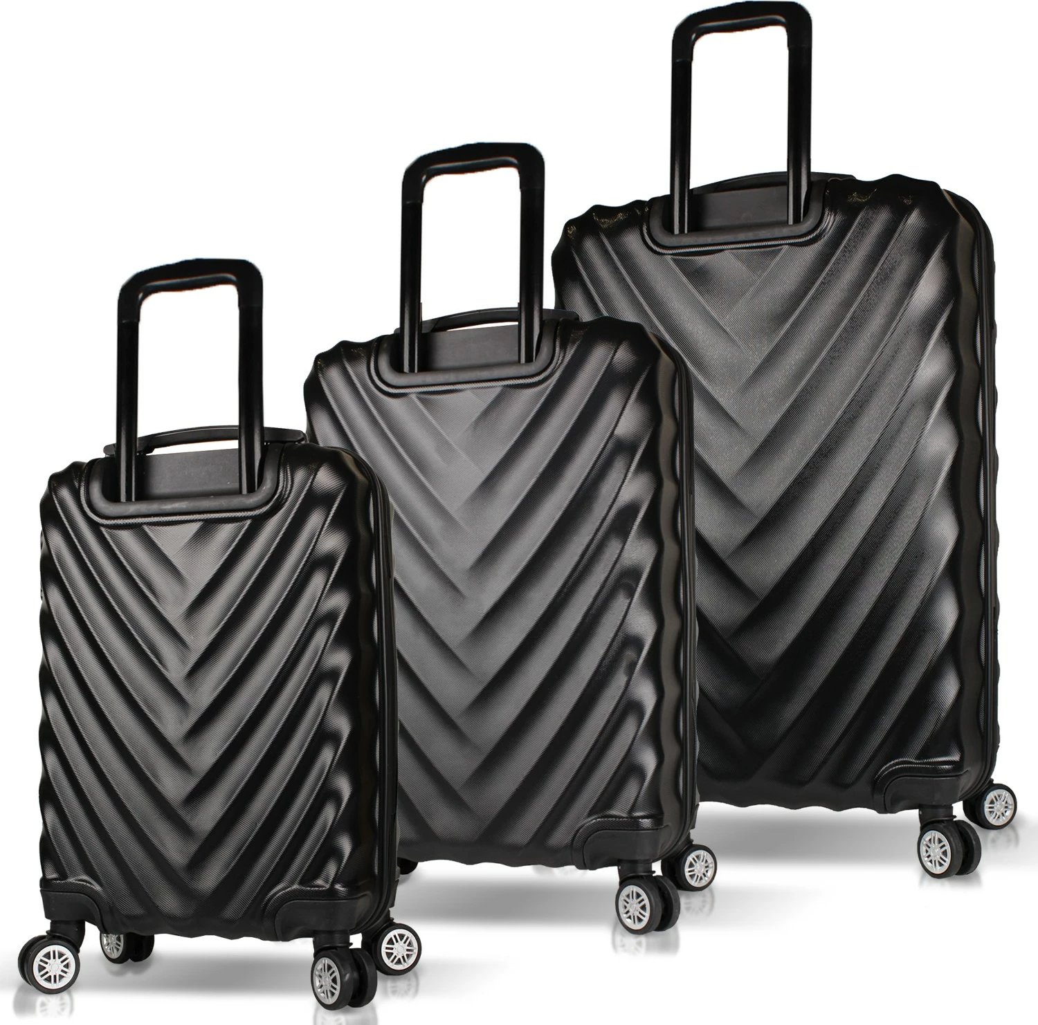 Set valixhesh (3 copë), Zoozie Bags, 6623, ngjyrë e zezë